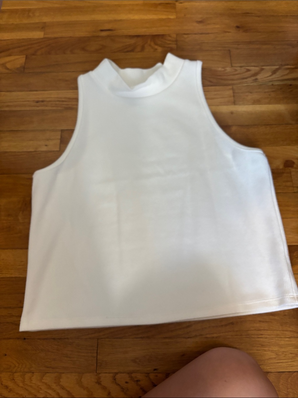 a new day White Mock Neck Tank Top